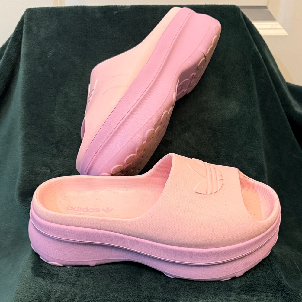 Adidas Light Pink Slide Sandals
